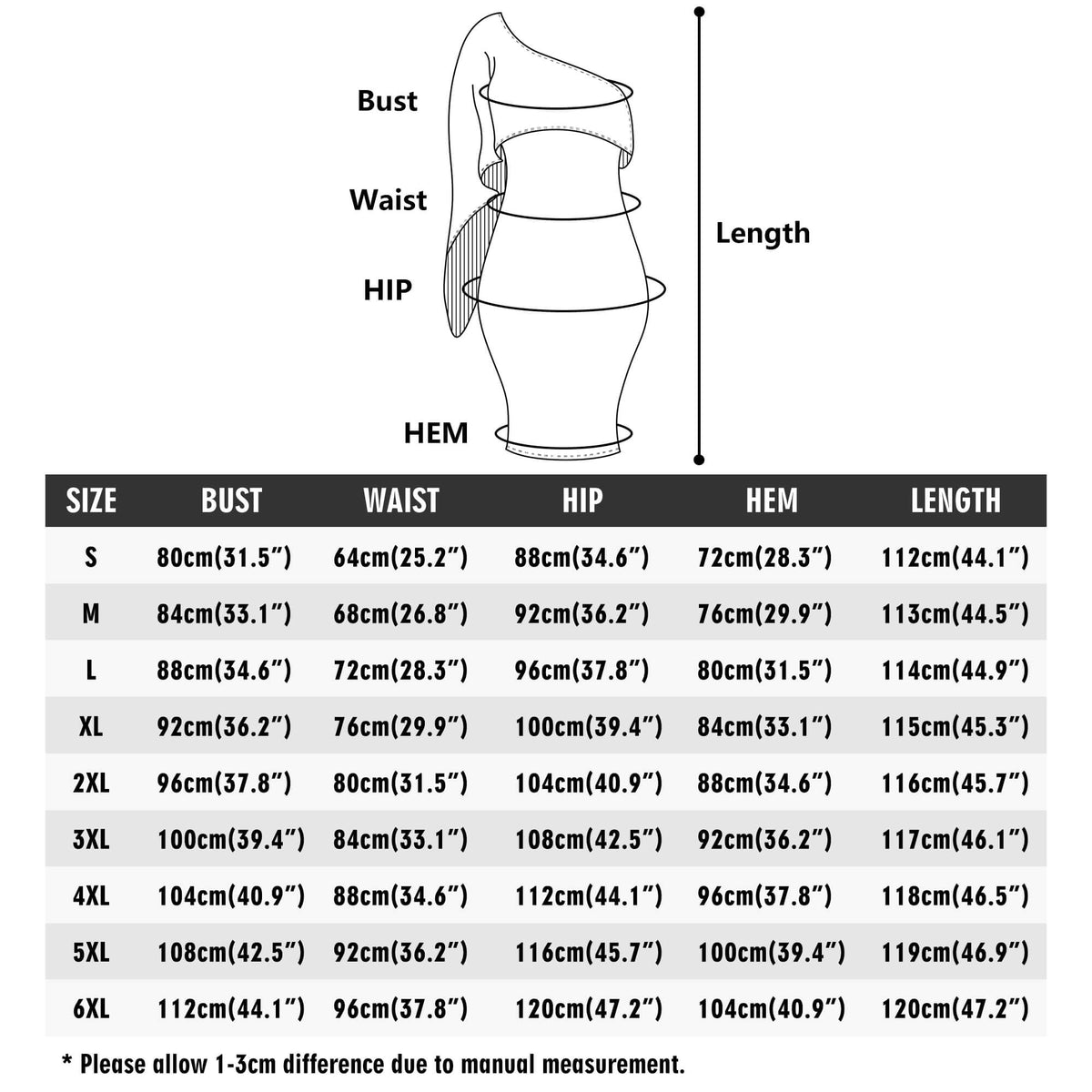 Womens Long Sleeve One Shoulder Party Dress